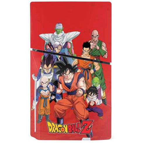 Dragon Ball Z Group PS5 Slim Disk Console Skin