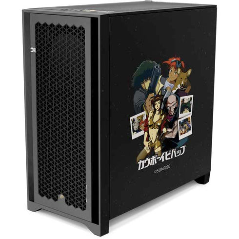 Cowboy Bebop Group Shot Corsair 4000D Tempered Glass Mid-Tower ATX Case Skin
