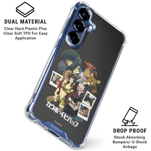 Cowboy Bebop Group Shot Galaxy S25 Clear Case