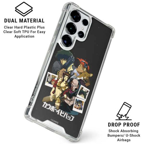 Cowboy Bebop Group Shot Galaxy S25 Ultra Clear Case
