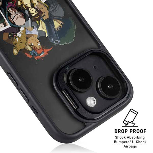 Cowboy Bebop Group Shot iPhone 15 Plus Kickstand Case
