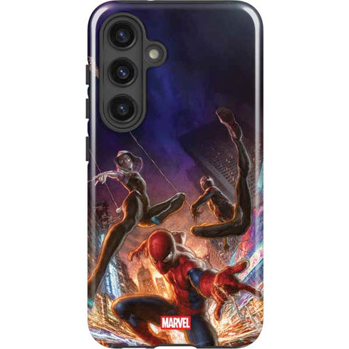 Marvel Spiderman Group Wall Galaxy S25 Impact Case