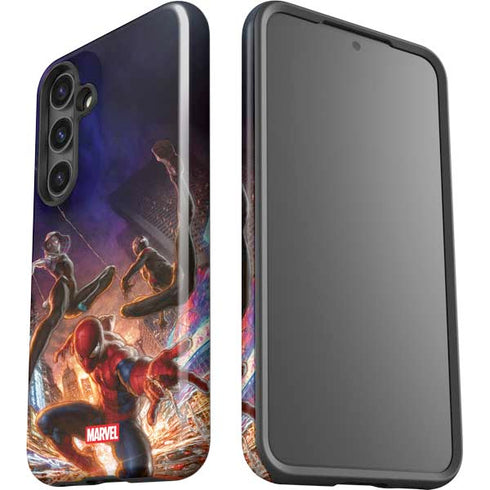 Marvel Spiderman Group Wall Galaxy S25 Plus Impact Case