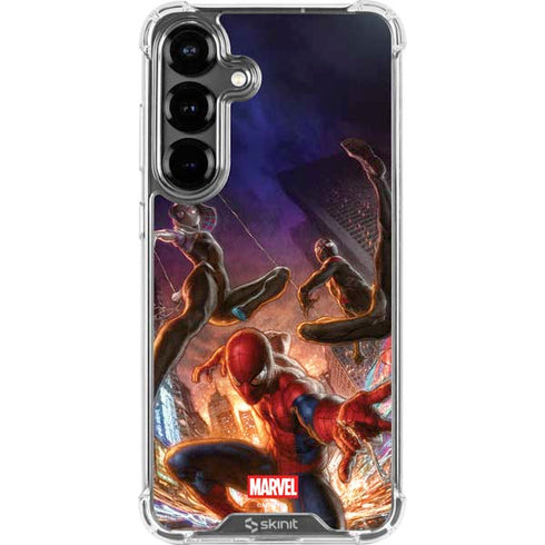 Marvel Spiderman Group Wall Galaxy S26 Plus Clear Case