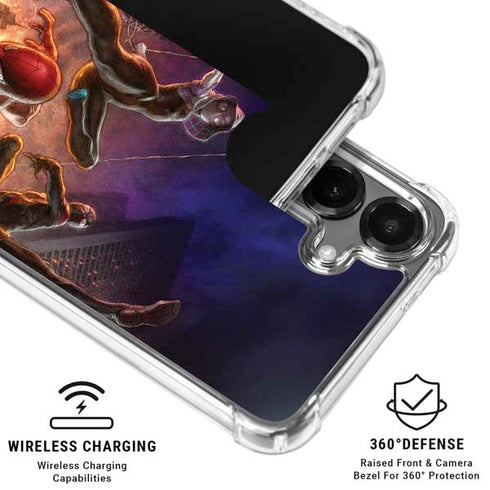 Marvel Spiderman Group Wall Galaxy S26 Plus Clear Case