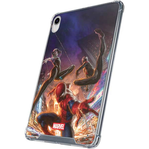 Marvel Spiderman Group Wall iPad 11th Gen (2025) Clear Case