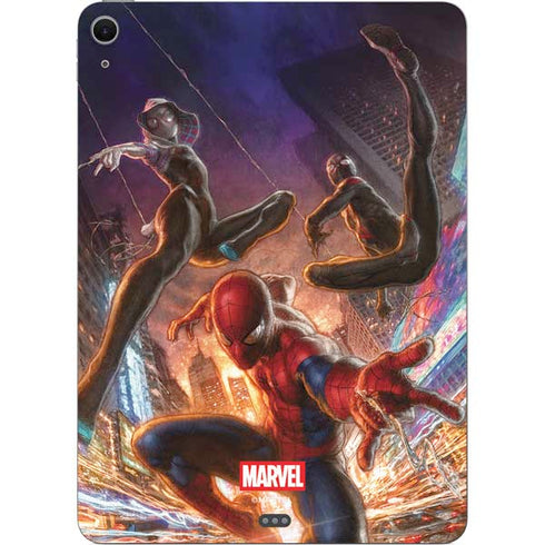 Marvel Spiderman Group Wall Apple iPad Air Skin