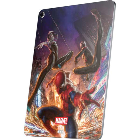 Marvel Spiderman Group Wall Apple iPad Air Skin