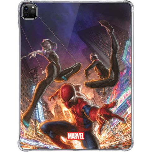 Marvel Spiderman Group Wall iPad Pro 11in (2024) Clear Case