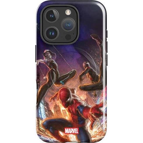 Marvel Spiderman Group Wall iPhone 16 Pro Max Magsafe Impact Case