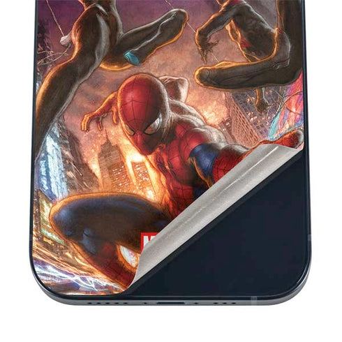 Marvel Spiderman Group Wall iPhone 16 Skin