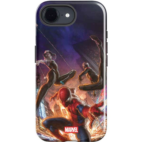 Marvel Spiderman Group Wall iPhone 16e Impact Case