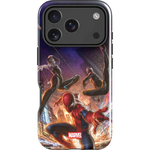 Marvel Spiderman Group Wall iPhone 18 Pro Max Impact Case