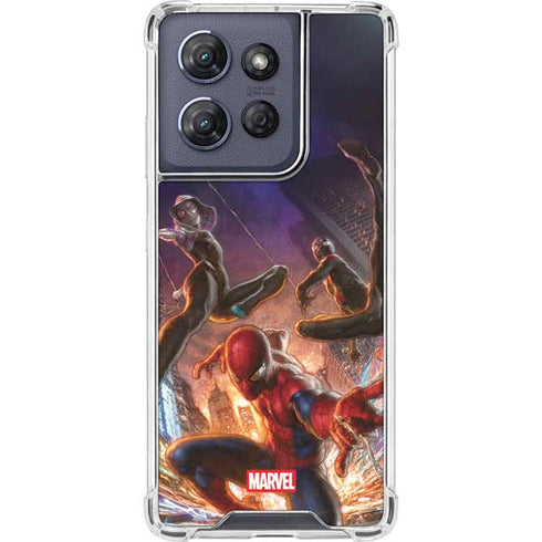 Marvel Spiderman Group Wall Moto G Power 5G (2025) Clear Case
