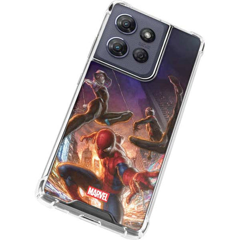 Marvel Spiderman Group Wall Moto G Stylus 5G (2025) Clear Case