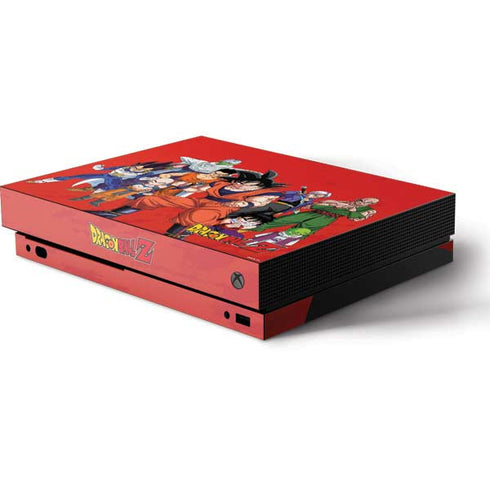 Dragon Ball Z Group Xbox One X Console Skin