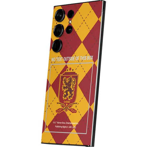 Wizarding Worlds Harry Potter Gryffindor Huse Crest Galaxy S25 Ultra Skin