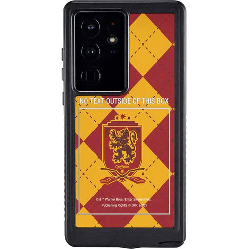 Wizarding Worlds Harry Potter Gryffindor Huse Crest Galaxy S24 Ultra Waterproof Case