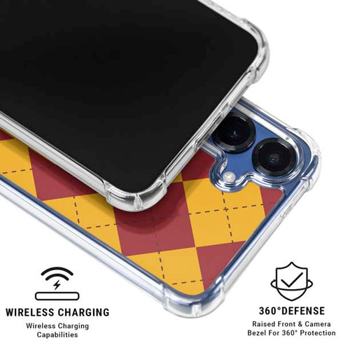 Wizarding Worlds Harry Potter Gryffindor Huse Crest Galaxy S25 Clear Case