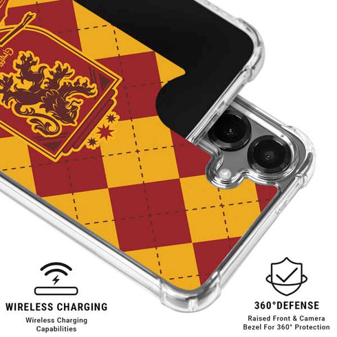 Wizarding Worlds Harry Potter Gryffindor Huse Crest Galaxy S26 Clear Case