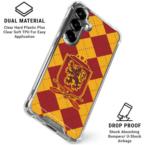 Wizarding Worlds Harry Potter Gryffindor Huse Crest Galaxy S26 Clear Case