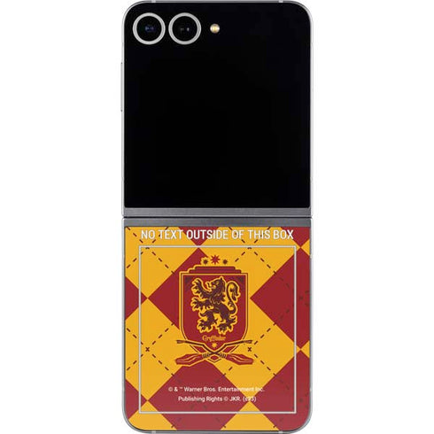 Wizarding Worlds Harry Potter Gryffindor Huse Crest Galaxy Z Flip6 Skin