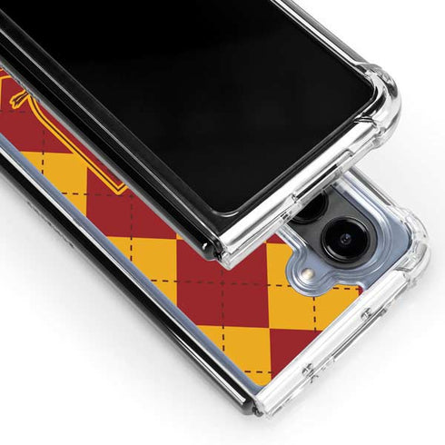 Wizarding Worlds Harry Potter Gryffindor Huse Crest Galaxy Z Fold5 5G Clear Case
