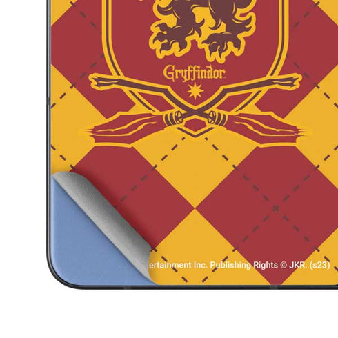 Wizarding Worlds Harry Potter Gryffindor Huse Crest Galaxy Z Fold5 5G Skin
