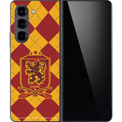 Wizarding Worlds Harry Potter Gryffindor Huse Crest Galaxy Z Fold5 5G Skin