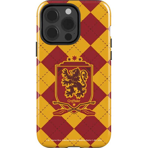 Wizarding Worlds Harry Potter Gryffindor Huse Crest iPhone 15 Pro Impact Case