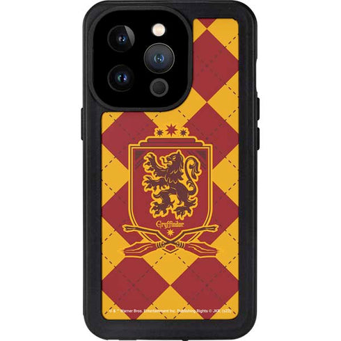 Wizarding Worlds Harry Potter Gryffindor Huse Crest iPhone 15 Pro Waterproof Case