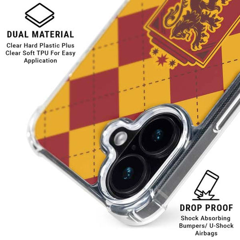 Wizarding Worlds Harry Potter Gryffindor Huse Crest iPhone 16 MagSafe Case