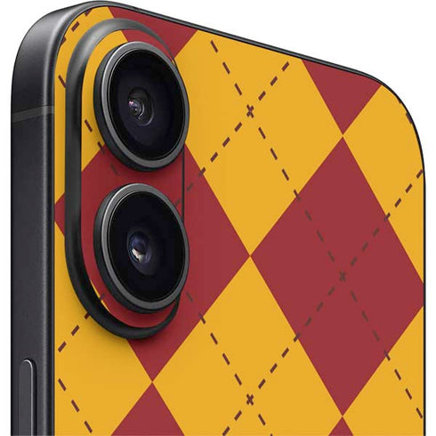 Wizarding Worlds Harry Potter Gryffindor Huse Crest iPhone 16 Plus Skin