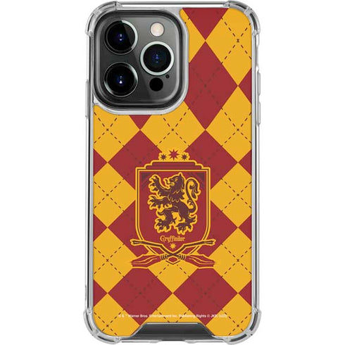 Wizarding Worlds Harry Potter Gryffindor Huse Crest iPhone 16 Pro Clear Case