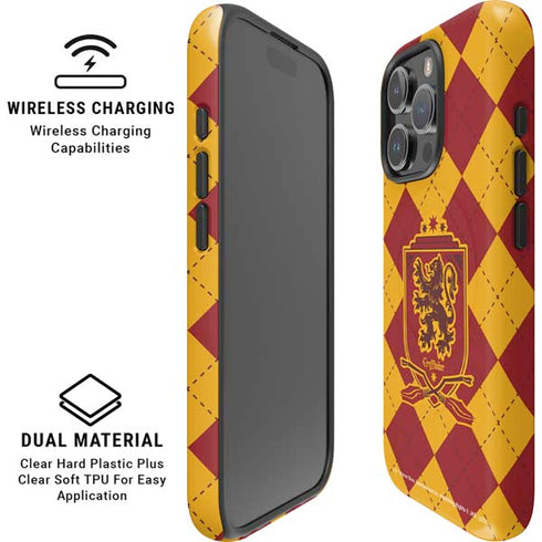 Wizarding Worlds Harry Potter Gryffindor Huse Crest iPhone 16 Pro Magsafe Impact Case