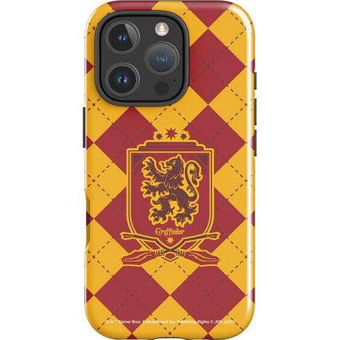 Wizarding Worlds Harry Potter Gryffindor Huse Crest iPhone 16 Pro Max Impact Case