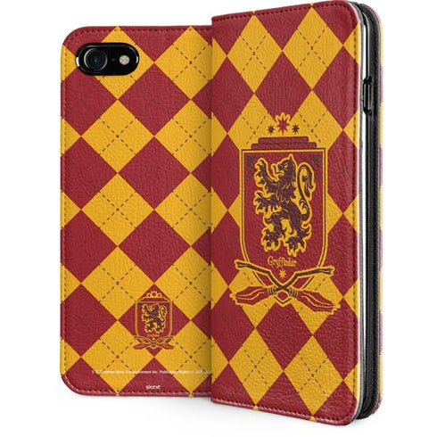 Wizarding Worlds Harry Potter Gryffindor Huse Crest iPhone SE (2nd & 3rd Gen) Folio Case