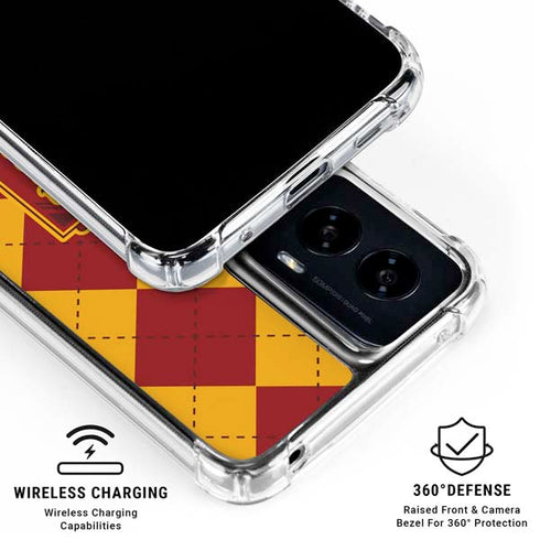 Wizarding Worlds Harry Potter Gryffindor Huse Crest Moto G Power 5G (2024) Clear Case