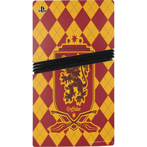 Wizarding Worlds Harry Potter Gryffindor Huse Crest PS5 Pro Console Skin