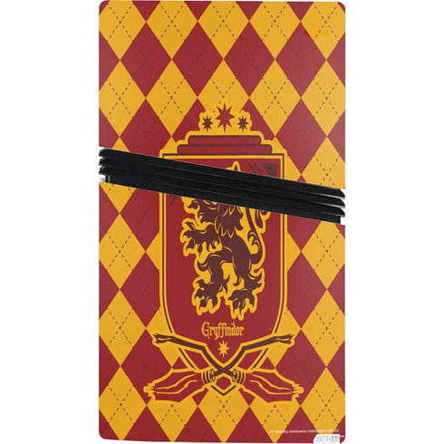 Wizarding Worlds Harry Potter Gryffindor Huse Crest PS5 Pro Console Skin