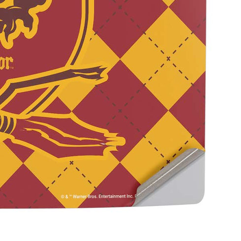 Wizarding Worlds Harry Potter Gryffindor Huse Crest PS5 Pro Disk Console Skin