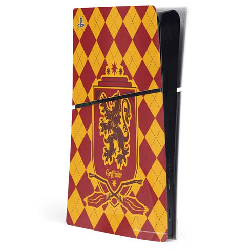 Wizarding Worlds Harry Potter Gryffindor Huse Crest PS5 Slim Digital Edition Console Skin