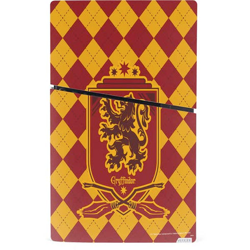 Wizarding Worlds Harry Potter Gryffindor Huse Crest PS5 Slim Digital Edition Console Skin