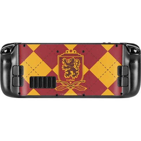 Wizarding Worlds Harry Potter Gryffindor Huse Crest Steam Deck Handheld Gaming Computer OLED Skin
