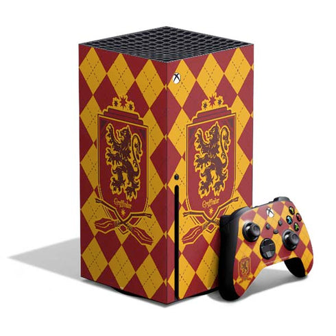 Wizarding Worlds Harry Potter Gryffindor Huse Crest Xbox Series X Bundle Skin