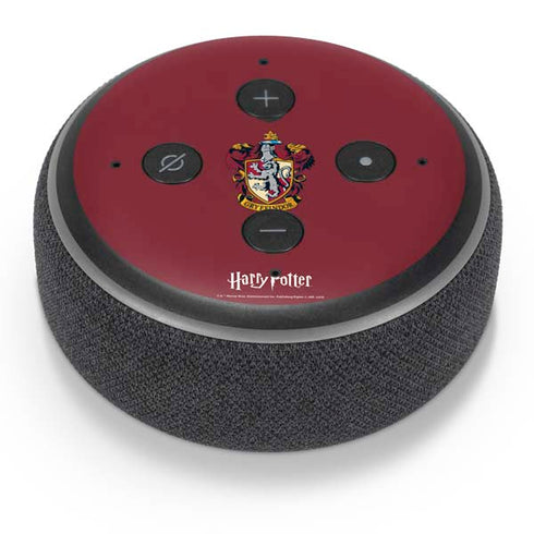 Wizarding World Harry Potter Gryffindor House Crest Amazon Echo Dot Skin