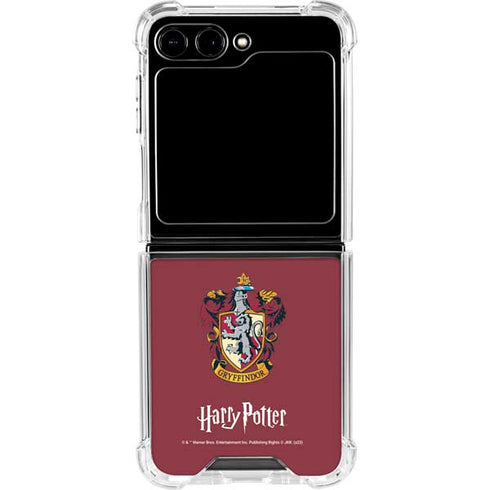 Wizarding World Harry Potter Gryffindor House Crest Galaxy Z Flip6 Clear Case