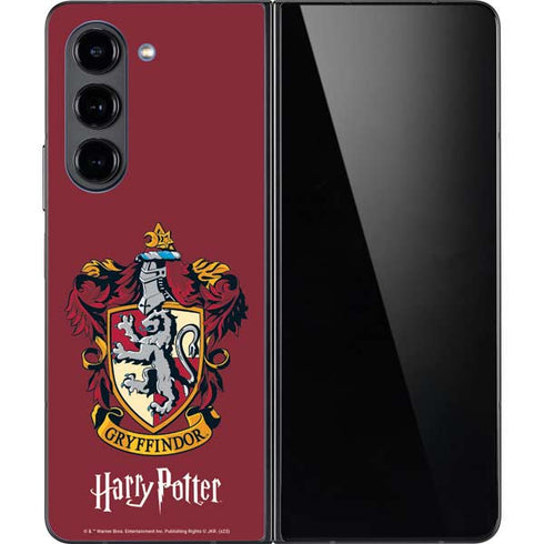 Wizarding World Harry Potter Gryffindor House Crest Galaxy Z Fold5 5G Skin