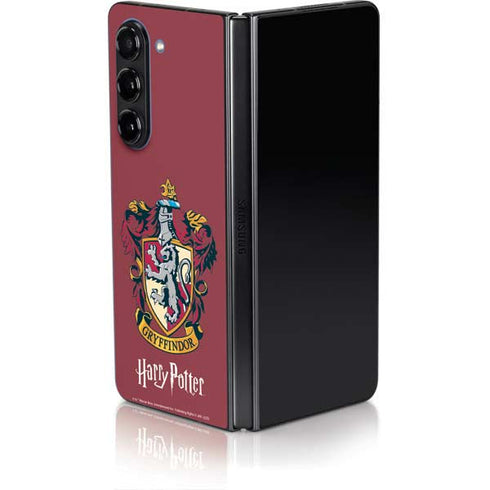 Wizarding World Harry Potter Gryffindor House Crest Galaxy Z Fold5 5G Skin