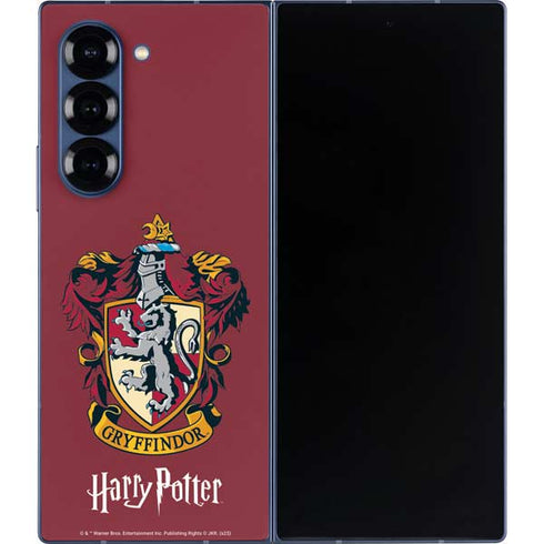 Wizarding World Harry Potter Gryffindor House Crest Galaxy Z Fold6 Skin